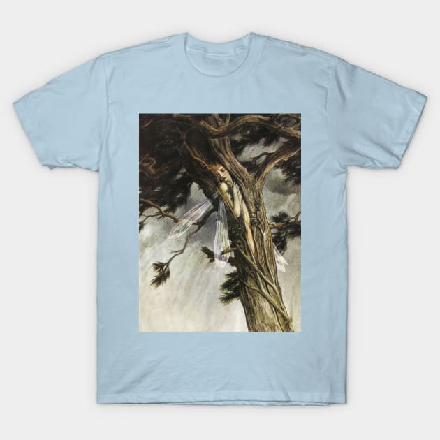 Ariel in the Cloven Pine - The Tempest, Paul Vincent Woodroffe T-Shirt by forgottenbeauty